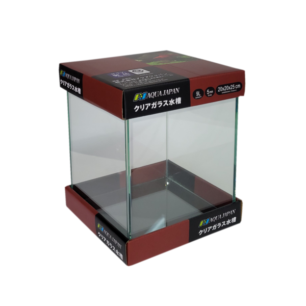 AquaJapan SQ Aquarium – 20x20x25cm (Starfire Glass)