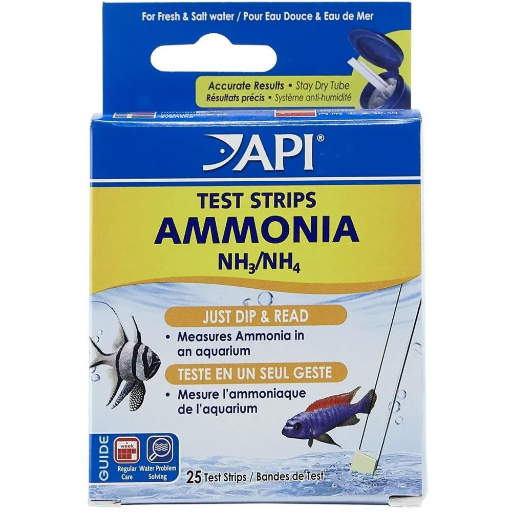 API Ammonia Test Strips – 25 Strips