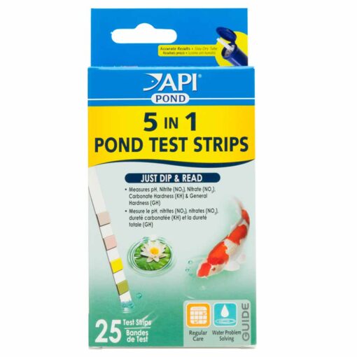 API 5-in-1 Pond Test Strips – 25 Strips