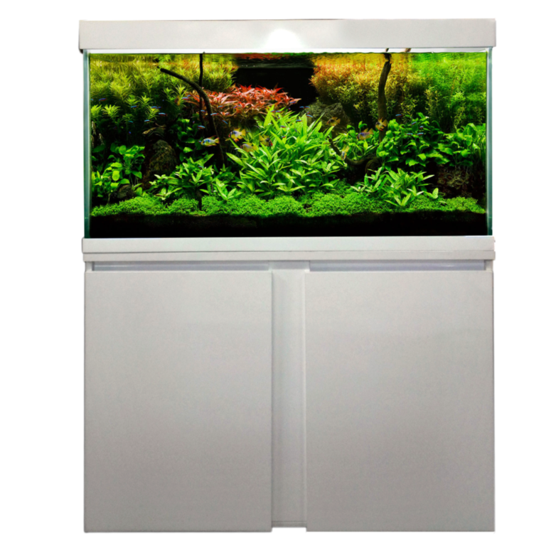 Aquarium – 120 cm - 350 L White Cabinet + Sump - 1190 L x 440 W x 640 H