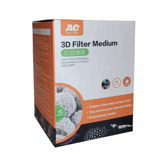 Aqua Clean 3D Filter Media – 1L–5L
