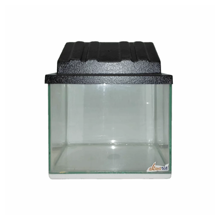 Aquarium Tank with Canopy – 5L–8L Compact Fish Tank