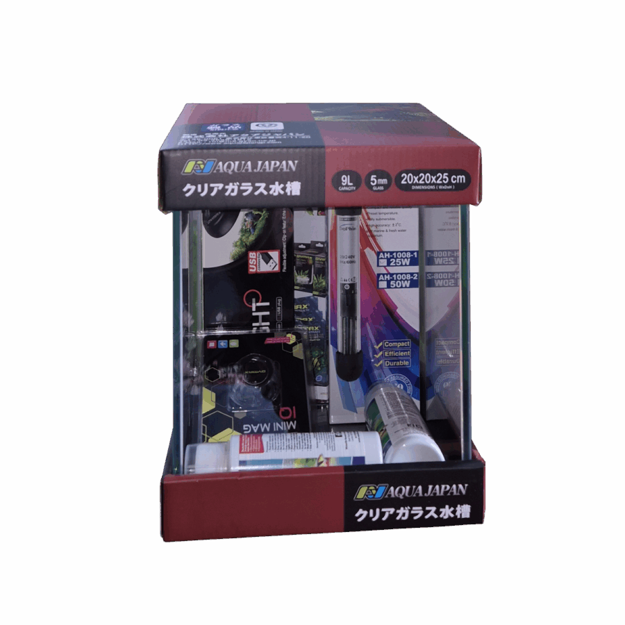 AquaJapan SQ Aquarium Kit – 20x20x25cm