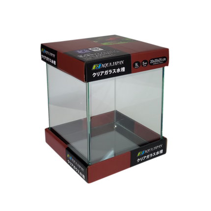AquaJapan SQ Aquarium – 20x20x25cm (Starfire Glass)