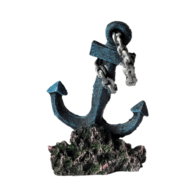 BLUE ANCHOR ORNAMENT – XY-165 - 11 x 6.5 x 16cm