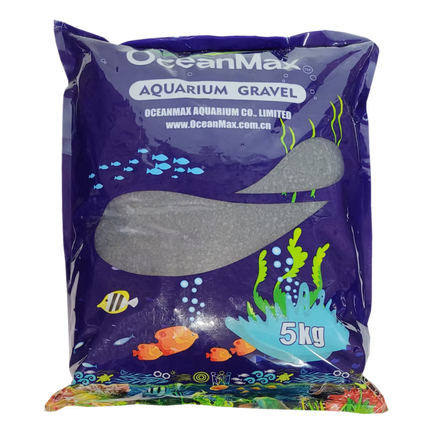 Ocean Max Crystal Black Aquarium Sand Fine 3-4 mm
