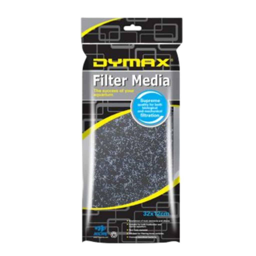 DYMAX Black Bio Sponge – 32×12cm – High-Performance Biological & Mechanical Filtration
