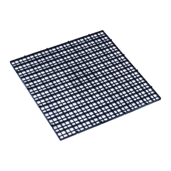 Egg Crate Black – 60 × 60 cm