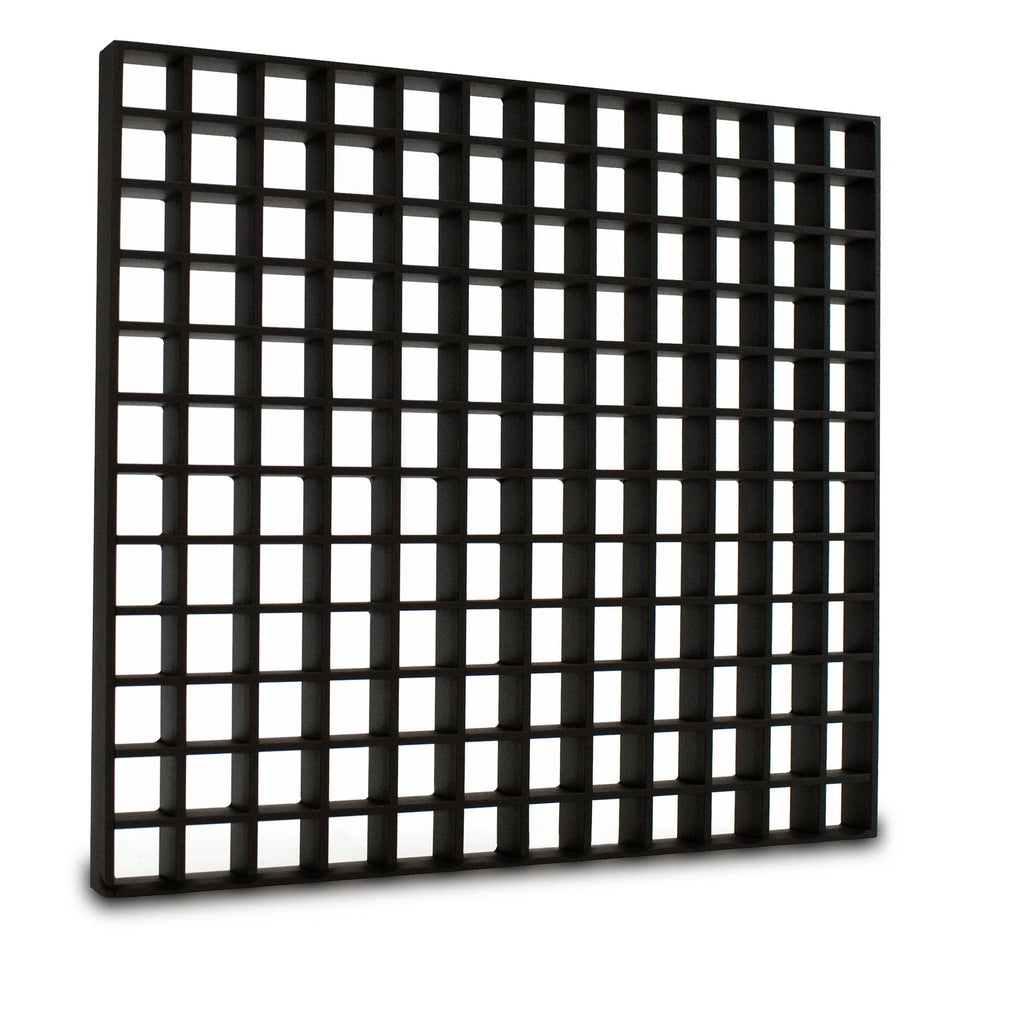 Egg Crate Black – 60 × 60 cm