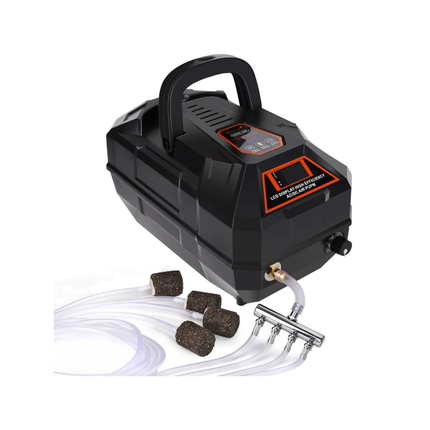 Hygger High Efficiency AC/DC Portable Rechargeable Air Pump – HG067 (10W - 18W)
