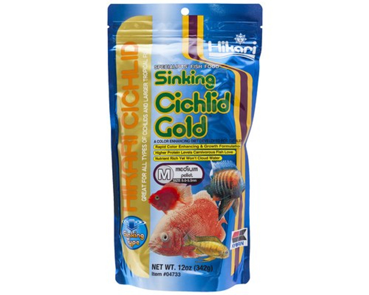 Hikari Sinking Cichlid Medium - 100g,342g