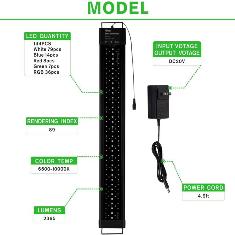 Hygger Program LED Light – HG-957 36W (60–76cm)