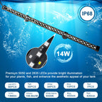 Hygger Submersible LED Light – HG005 14W (60cm)