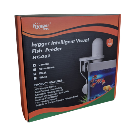 Hygger Visual Fish Feeder Black – HG082