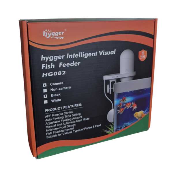 Hygger Visual Fish Feeder Black – HG082