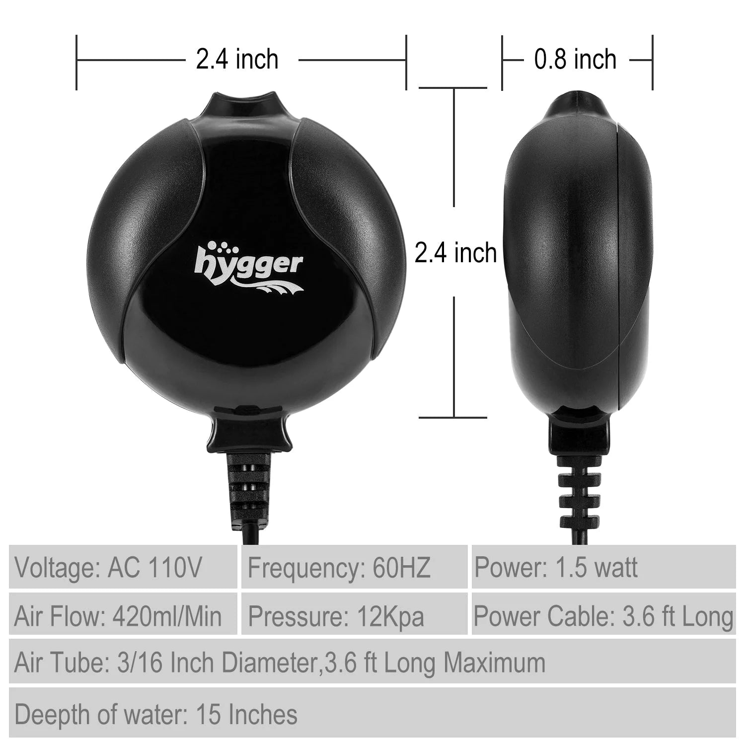 Hygger Mini Air Pump – HG811