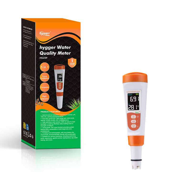 Hygger water quality meter – 5-in-1