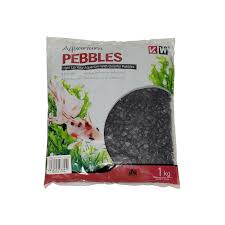 KW Aquarium Colour Stone Smooth Black – 1kg