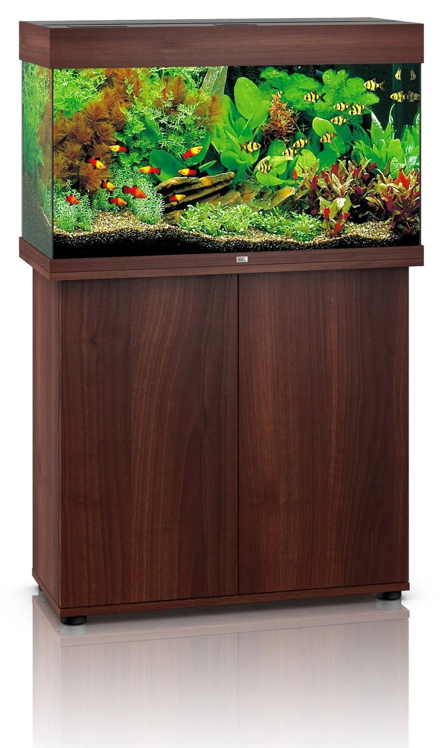 Rio 125 Dark Wood LED Tank & Cabinet Combo