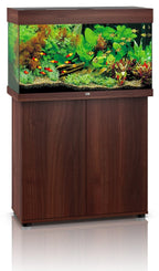 Rio 125 Dark Wood LED Tank & Cabinet Combo