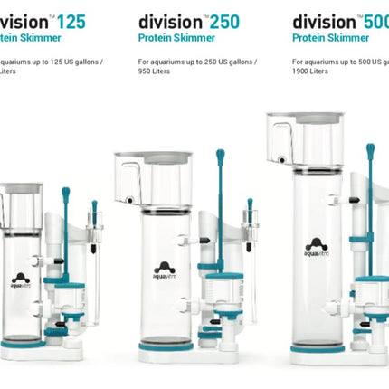 Seachem Division Skimmer 125 / 250 / 500 – Powerful, Quiet Efficient Protein Removal