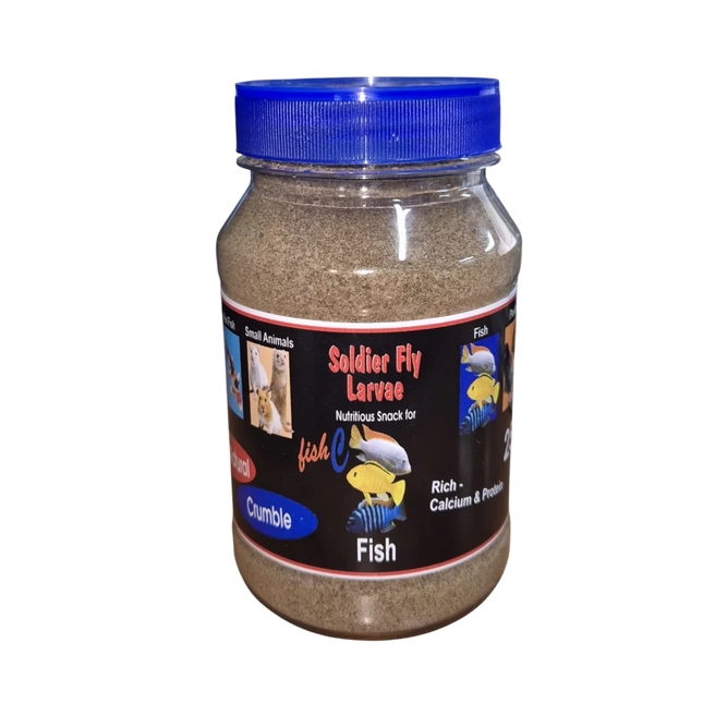 Soldier Fly Larvae Fish Crumble (60g and 250g)