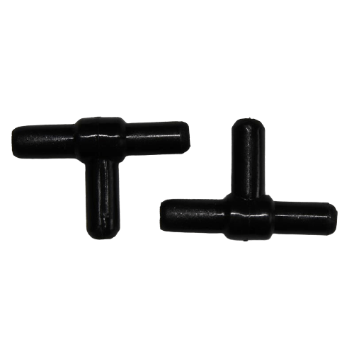 T-Piece - 4mm Airline Tubing Fitting - 2 Pack