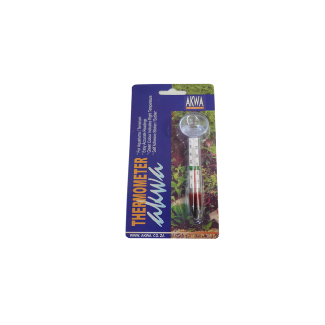 Aquarium Glass Thermometer + Suction Cup