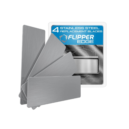 Flipper Edge Stainless Steel Blade Replacement 4‑Pack
